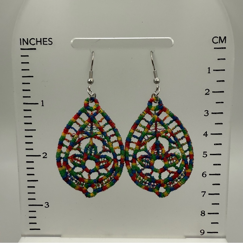 Colorful Pendant Drop Earrings!